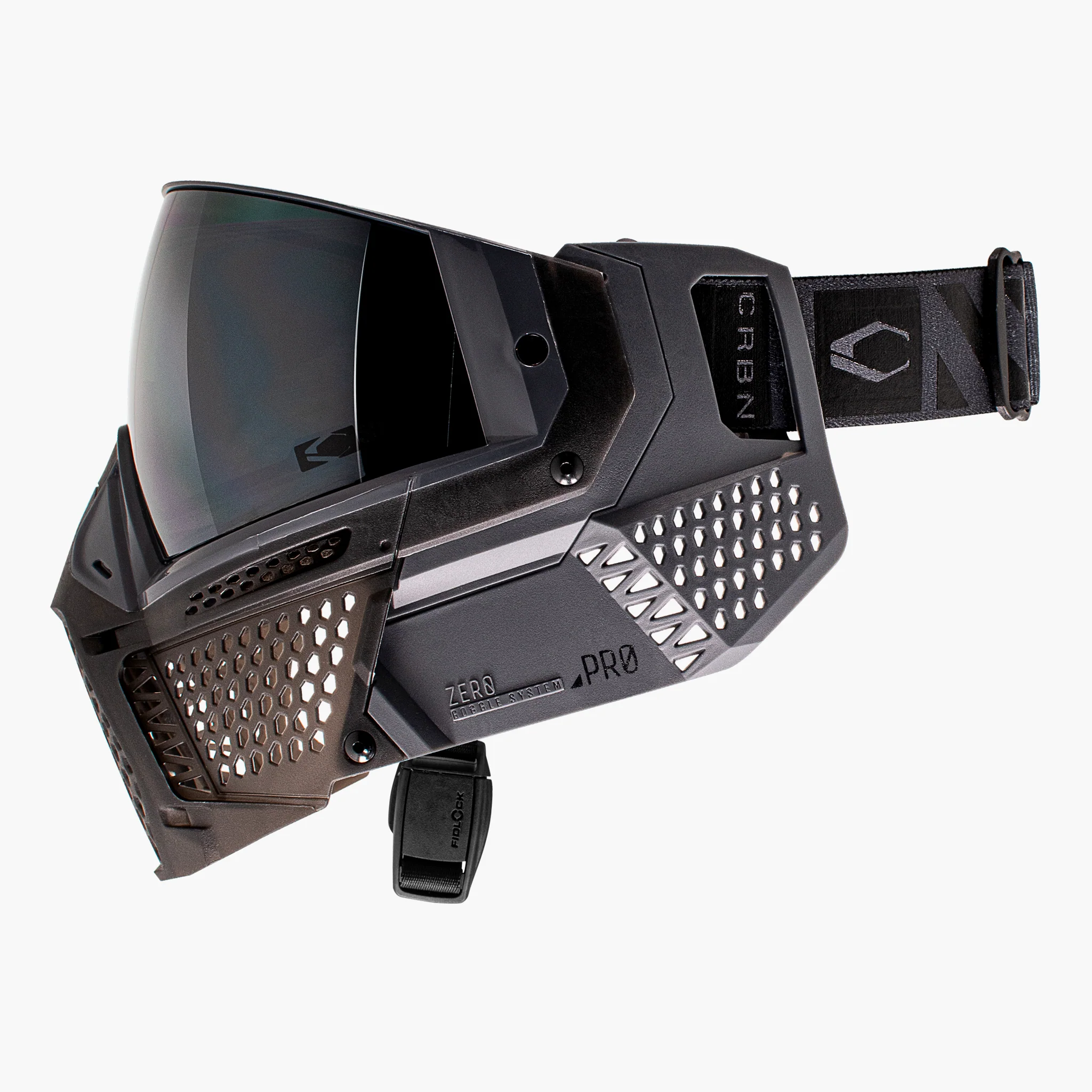 Black CRBN ZERO PRO paintball goggle system